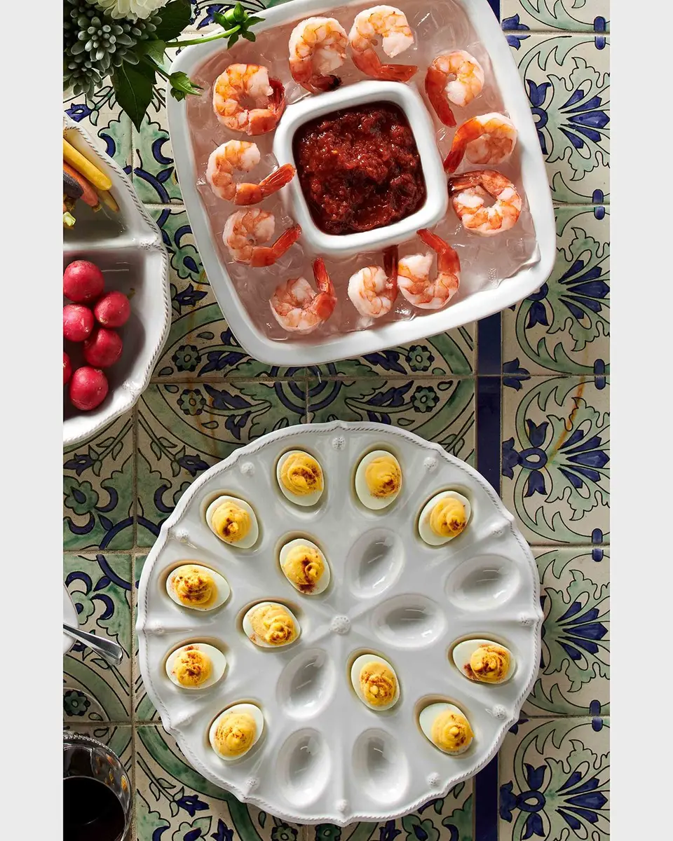 Juliska Berry & Thread Whitewash Deviled Egg Platter | Thumbnail 4 Juliska Berry & Thread Whitewash Deviled Egg Platter | Thumbnail 4