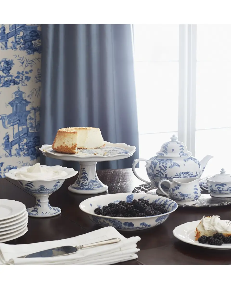 Juliska Country Estate Delft Blue Cake Stand | Thumbnail 4 Juliska Country Estate Delft Blue Cake Stand | Thumbnail 4