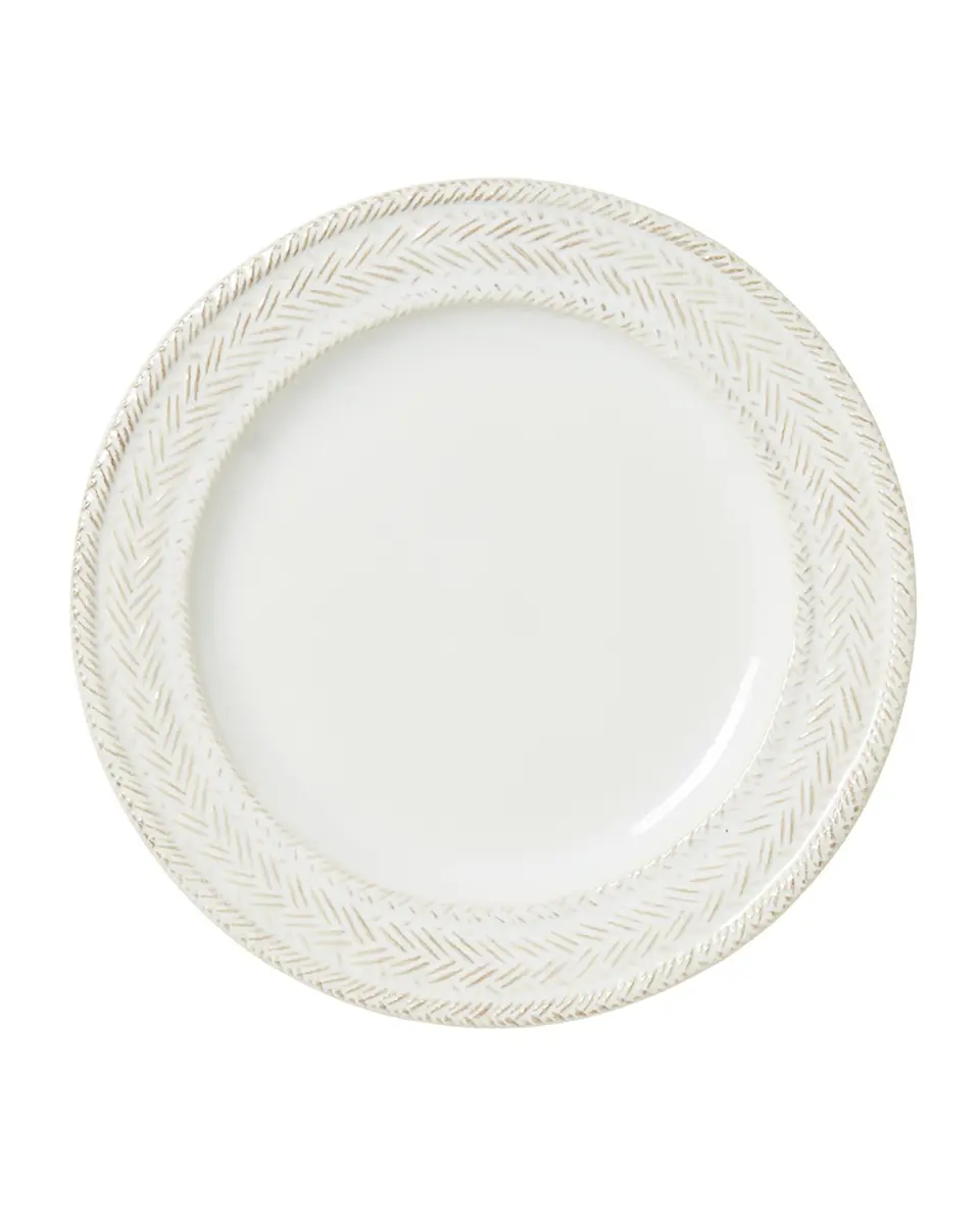 Juliska Le Panier Dessert/Salad Plate - Whitewash