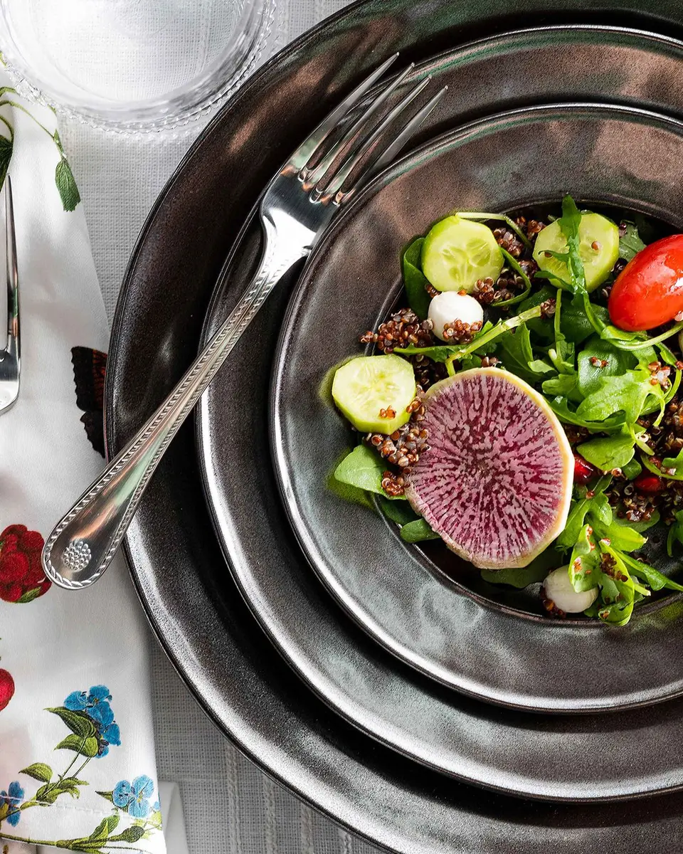 Juliska Pewter Stoneware Dinner Plate | Thumbnail 3