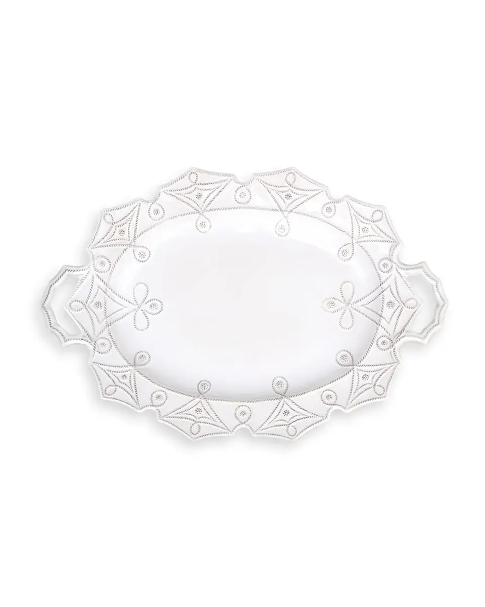 Juliska Jardins du Monde 25" Platter - Whitewash