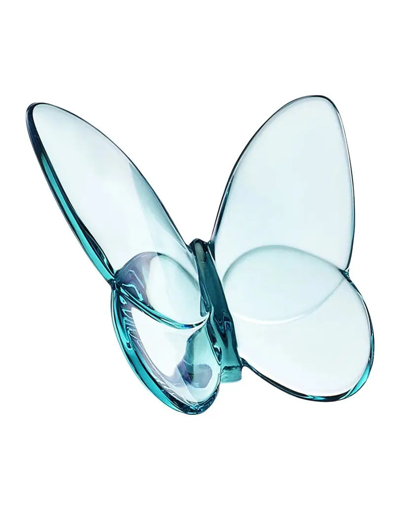 Baccarat 2.5" Lucky Crystal Turquoise Butterfly | Image 1 Baccarat 2.5" Lucky Crystal Turquoise Butterfly | Image 1