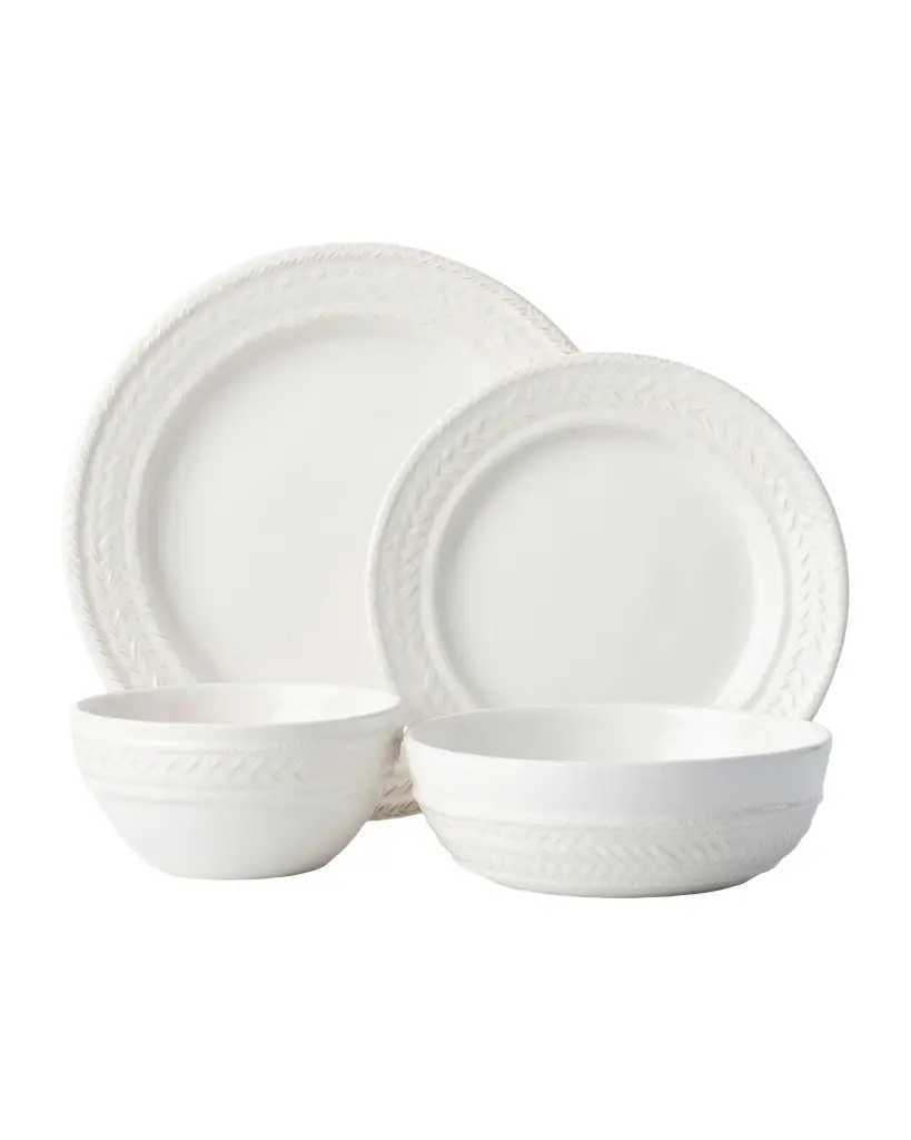 Juliska Le Panier 4pc Place Setting - Whitewash
