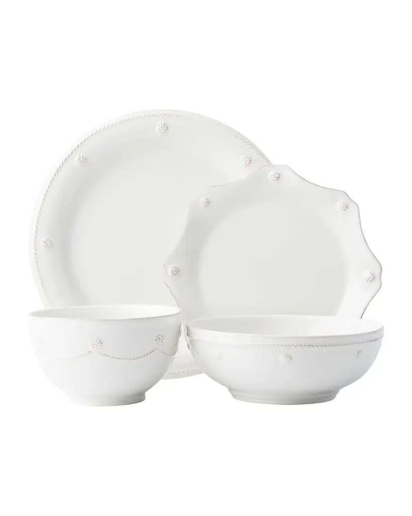 Juliska Berry & Thread 4-Piece Place Setting, Whitewash