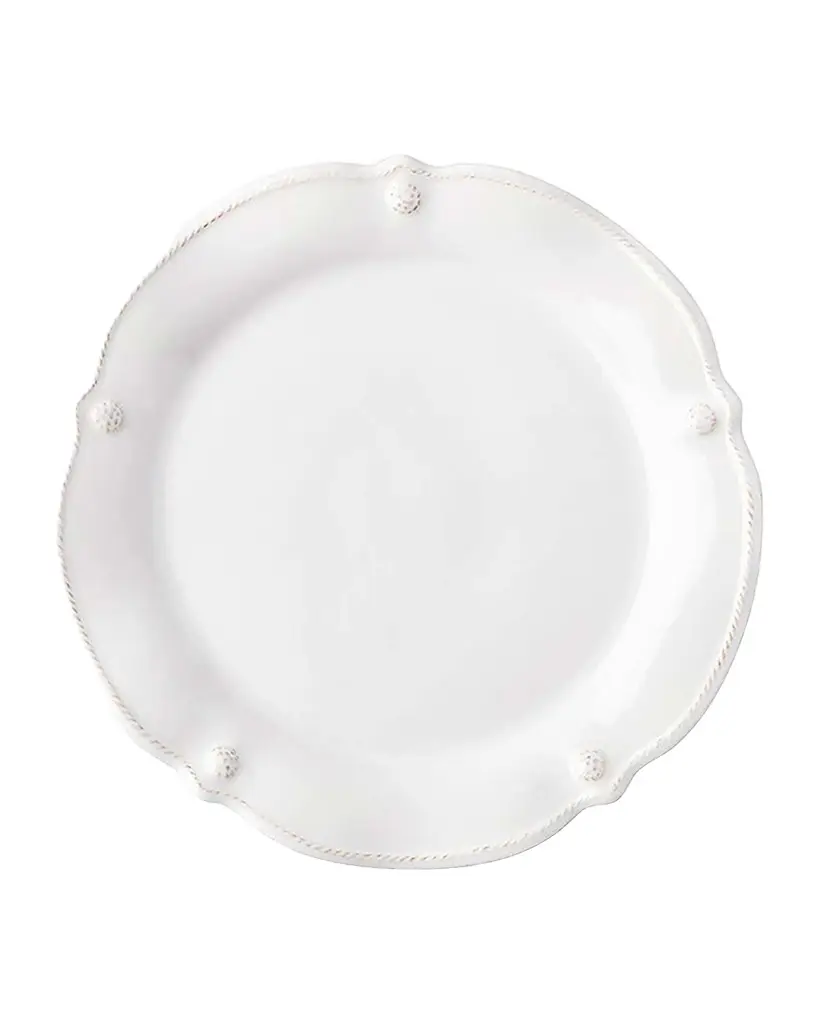 Juliska Berry & Thread Whitewash Flared Side/Cocktail Plate