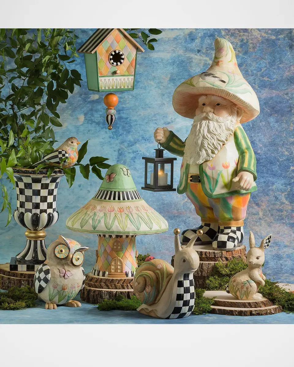 MacKenzie-Childs Courtly Check Pedestal Urn | Thumbnail 6