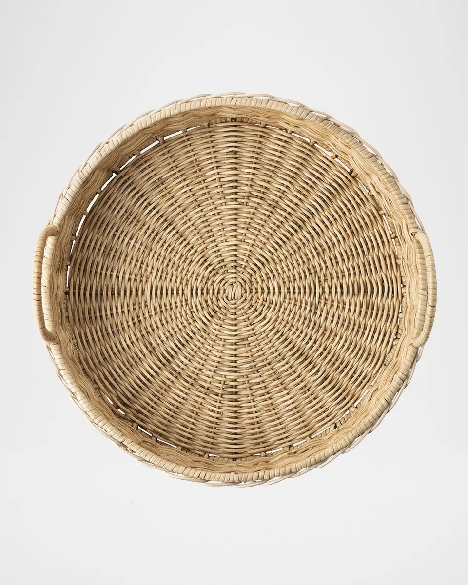 Juliska Provence Rattan 16" Circle Tray - Whitewash | Thumbnail 3 Juliska Provence Rattan 16" Circle Tray - Whitewash | Thumbnail 3