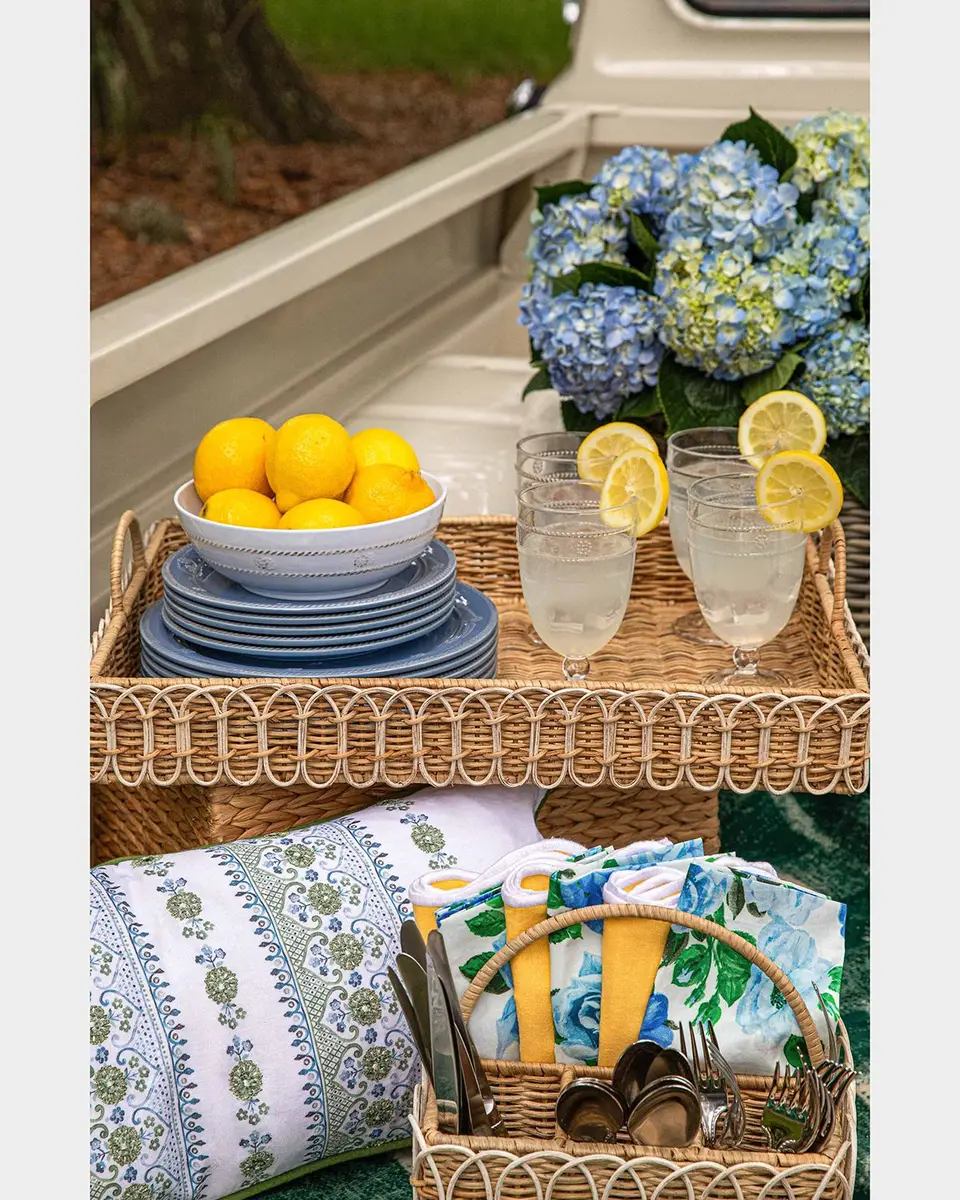 Juliska Provence Rattan 22.5" Rectangular Tray - Whitewash | Thumbnail 3 Juliska Provence Rattan 22.5" Rectangular Tray - Whitewash | Thumbnail 3