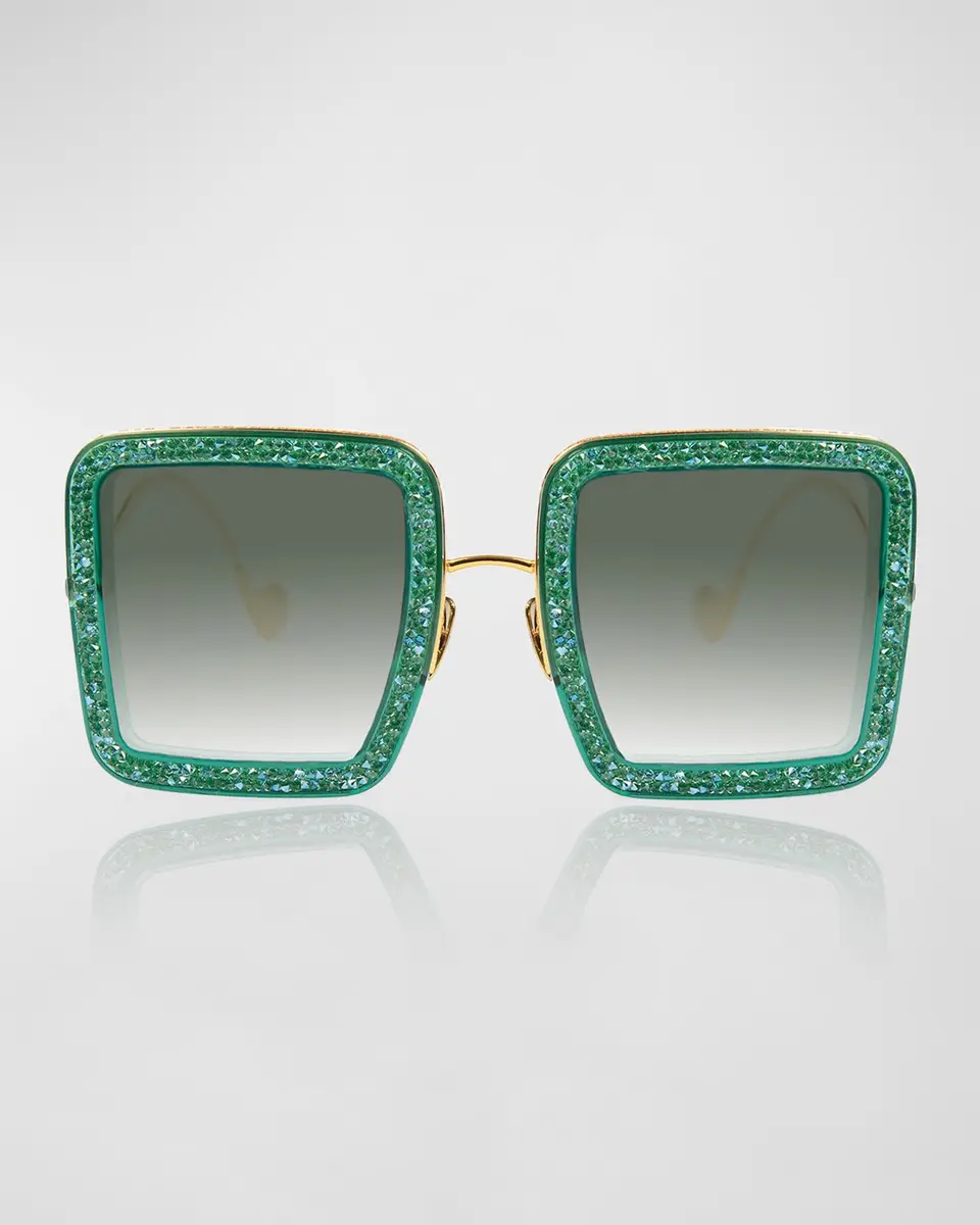 Anna-Karin Karlsson Beaming Sky Swarovski Square Acetate Sunglasses | Thumbnail 2 Anna-Karin Karlsson Beaming Sky Swarovski Square Acetate Sunglasses | Thumbnail 2