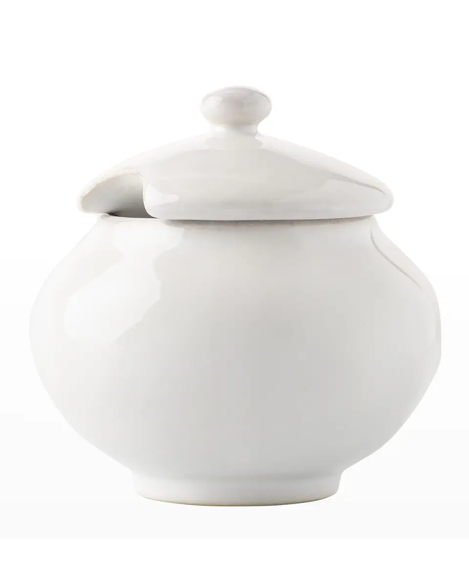 Juliska Puro Sugar Bowl with Lid- Whitewash | Thumbnail 3 Juliska Puro Sugar Bowl with Lid- Whitewash | Thumbnail 3