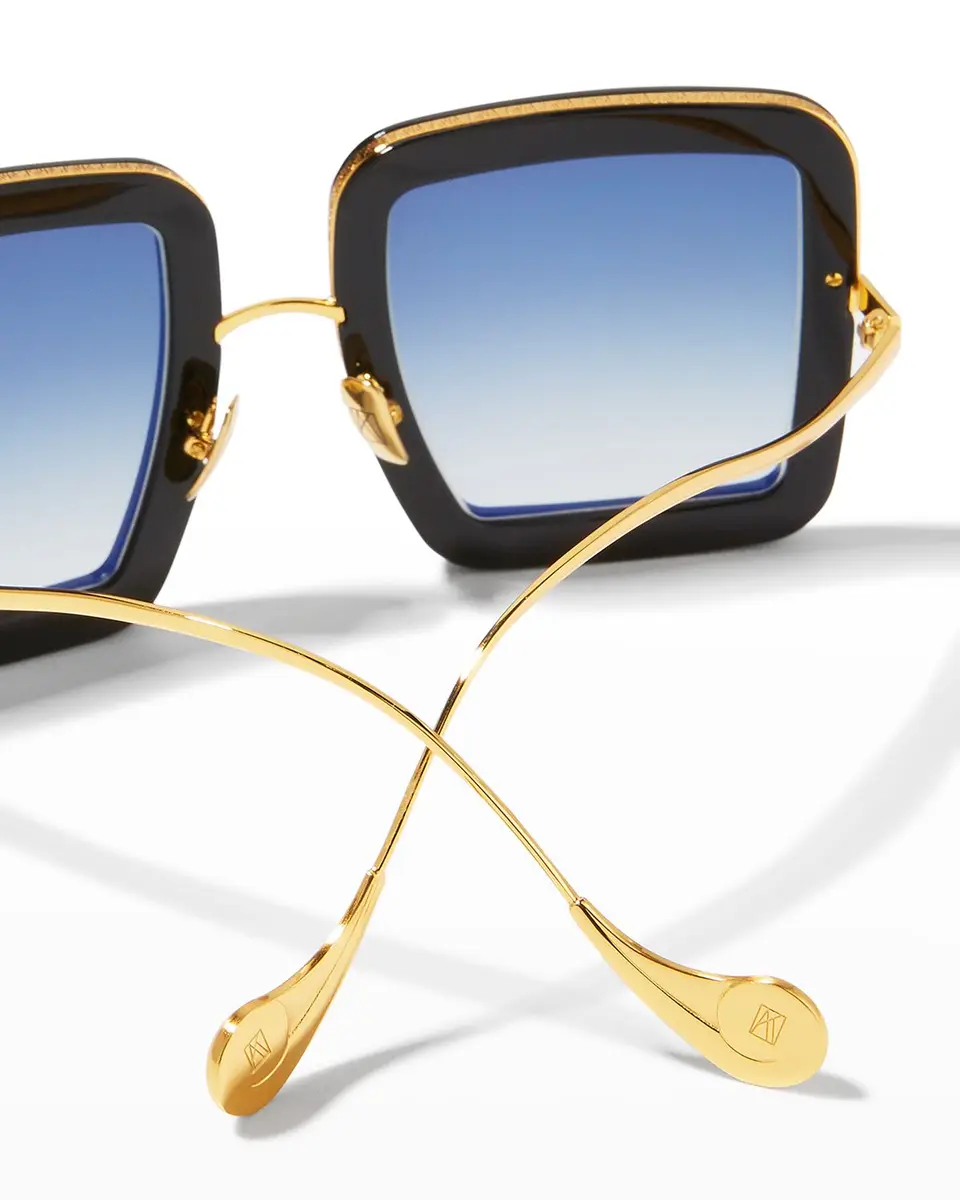Anna-Karin Karlsson Beaming Sky Swarovski Square Acetate Sunglasses | Thumbnail 4 Anna-Karin Karlsson Beaming Sky Swarovski Square Acetate Sunglasses | Thumbnail 4