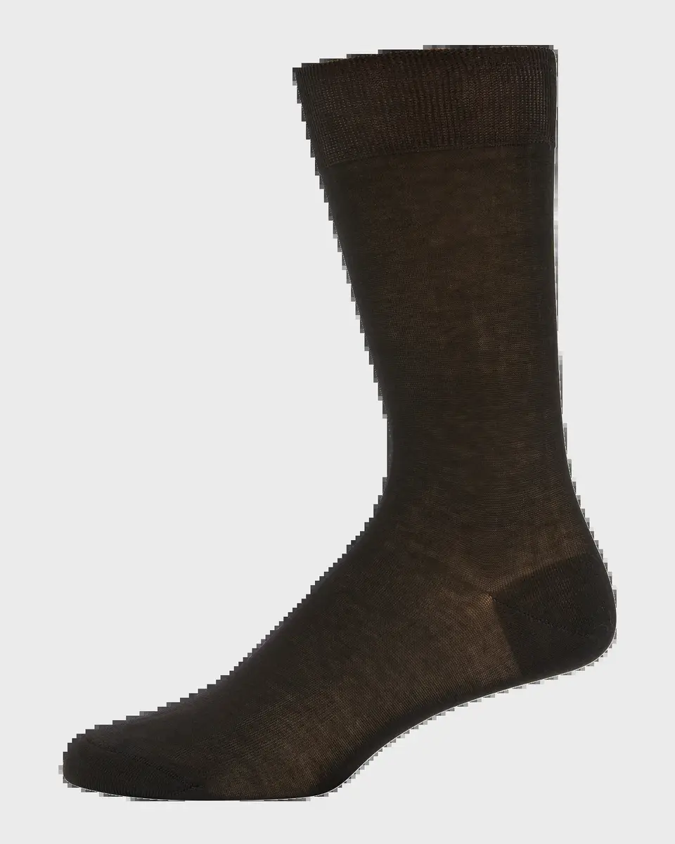 Bresciani Men's Knit Crew Socks | Thumbnail 2