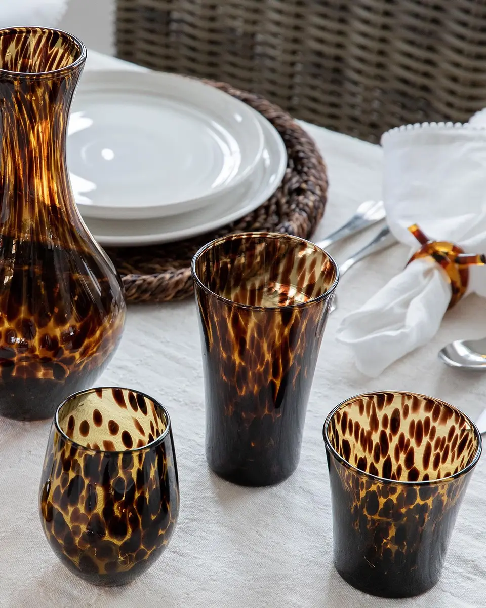 Juliska Puro Tortoiseshell Stemless Wine Glass, 15 oz. | Thumbnail 3 Juliska Puro Tortoiseshell Stemless Wine Glass, 15 oz. | Thumbnail 3