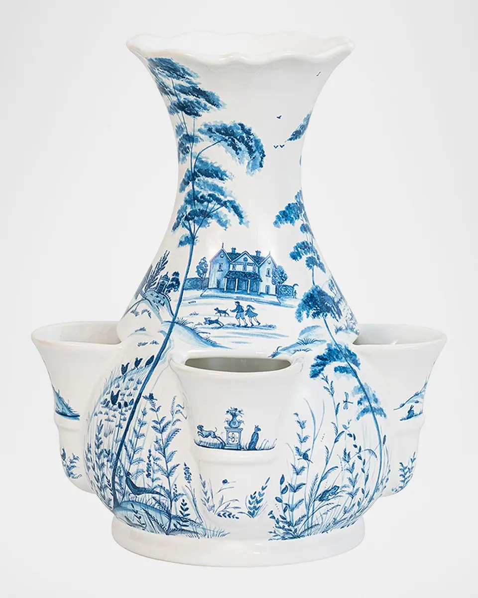 Juliska Country Estate Delft Blue Tulipiere Vase | Thumbnail 2 Juliska Country Estate Delft Blue Tulipiere Vase | Thumbnail 2