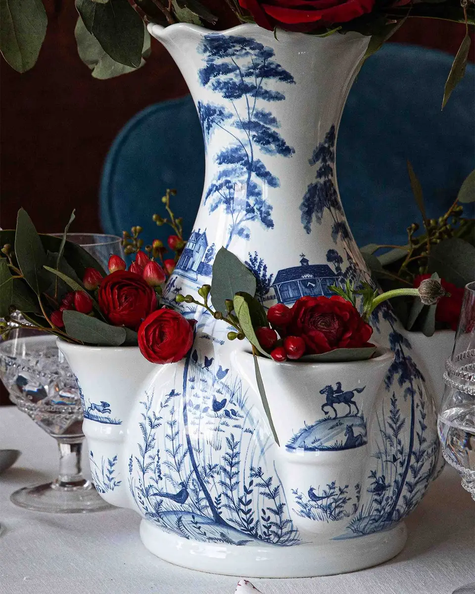 Juliska Country Estate Delft Blue Tulipiere Vase | Thumbnail 7 Juliska Country Estate Delft Blue Tulipiere Vase | Thumbnail 7