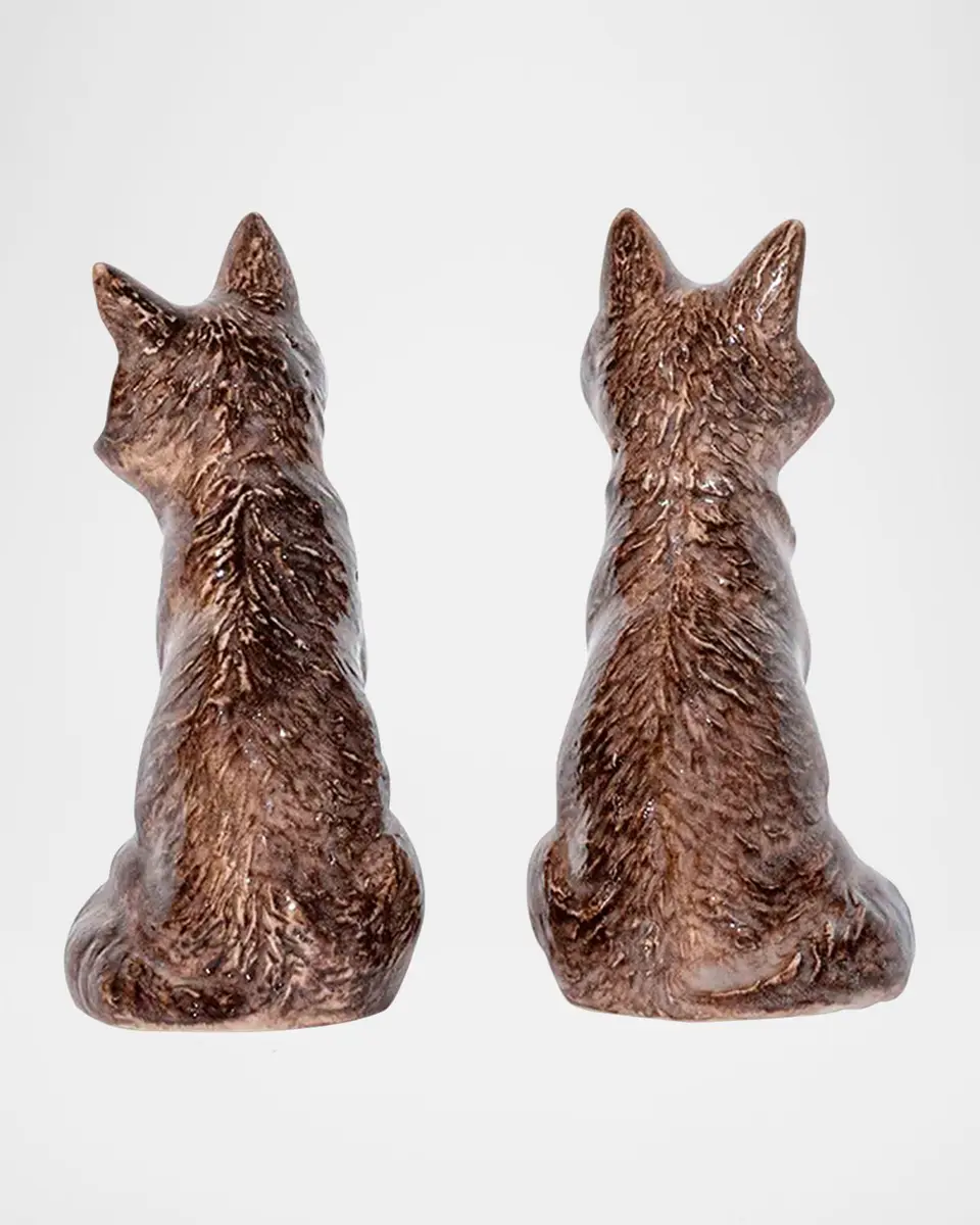 Juliska Clever Creatures Louis and Marie Fox Salt and Pepper Shakers | Thumbnail 3