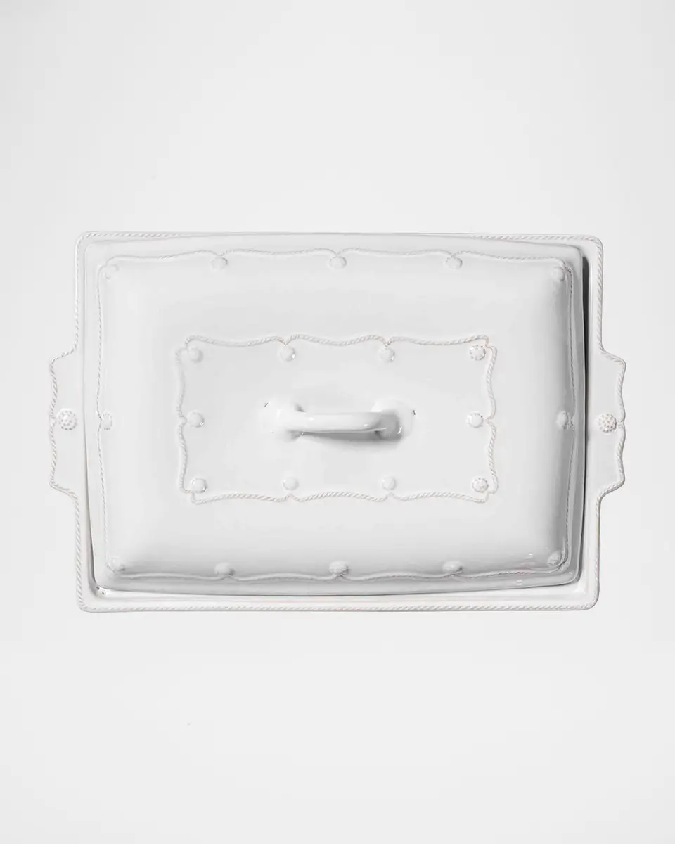Juliska Berry & Thread Whitewash Lidded 13" Rectangular Baker, 3 Quarts | Thumbnail 3 Juliska Berry & Thread Whitewash Lidded 13" Rectangular Baker, 3 Quarts | Thumbnail 3