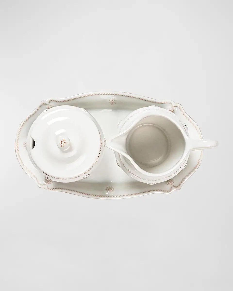 Juliska Berry & Thread Whitewash 3-Piece Sugar and Creamer Set | Thumbnail 2 Juliska Berry & Thread Whitewash 3-Piece Sugar and Creamer Set | Thumbnail 2