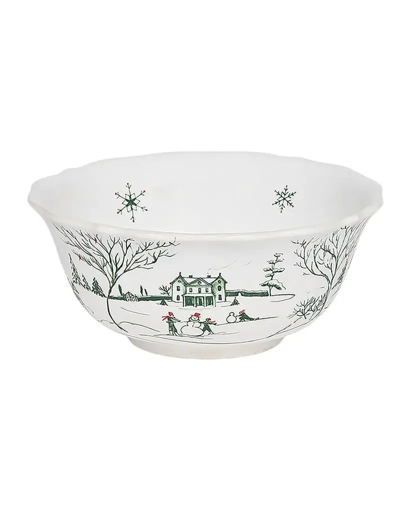 Juliska Country Estate Winter Frolic Cereal Bowl - Evergreen