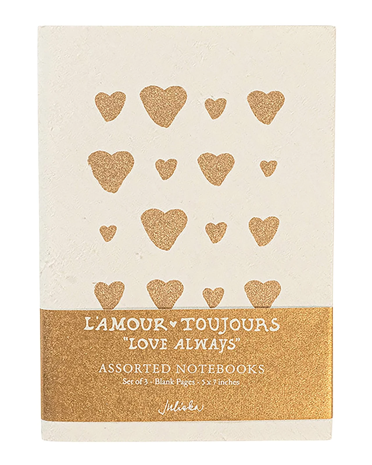 Juliska L 'Amour Toujours Assorted Journals, Set of 3