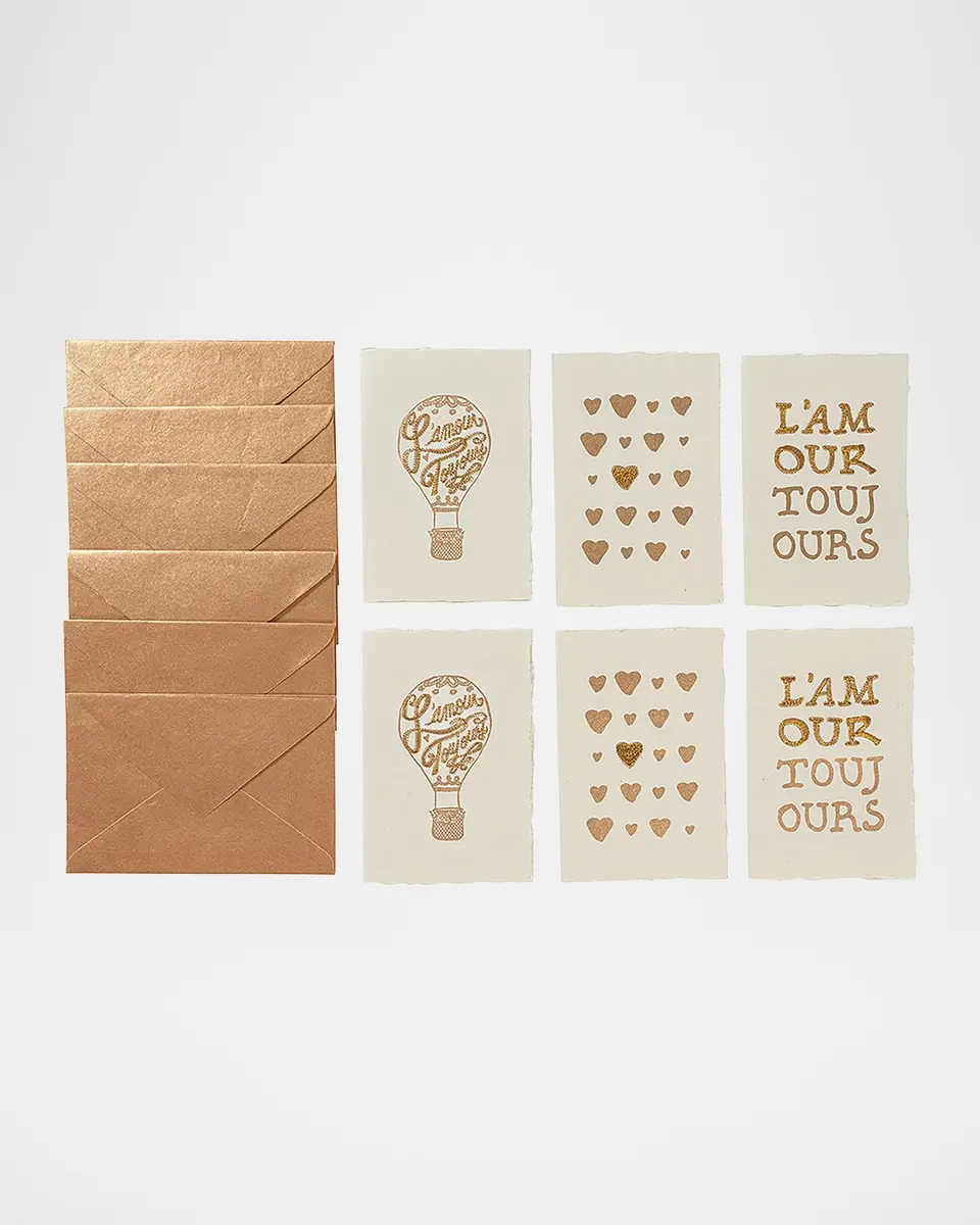 Juliska L 'Amour Toujours Assorted Note Cards, Set of 6 | Thumbnail 3