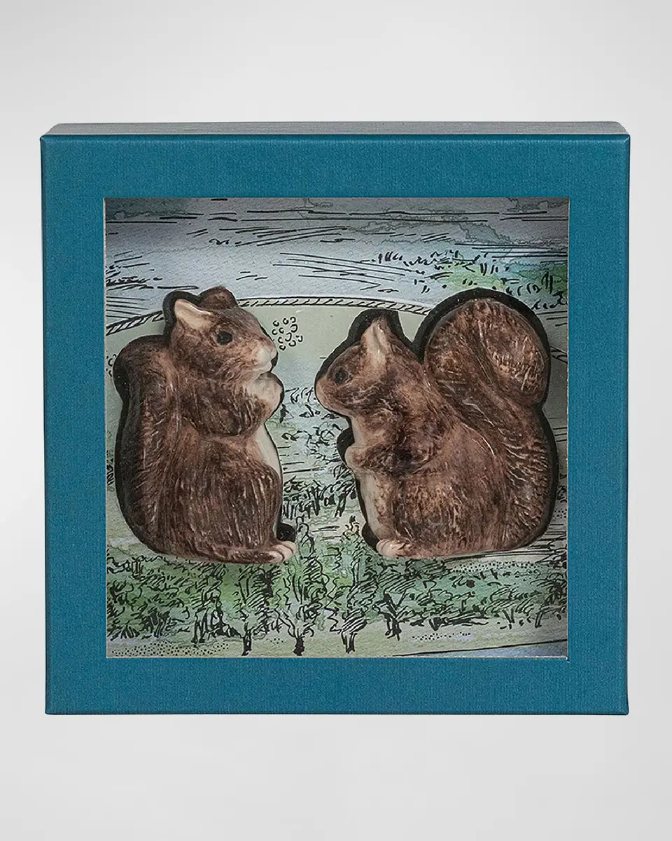 Juliska Clever Creatures Squirrel Zelda and Scott Salt & Pepper Set | Thumbnail 2