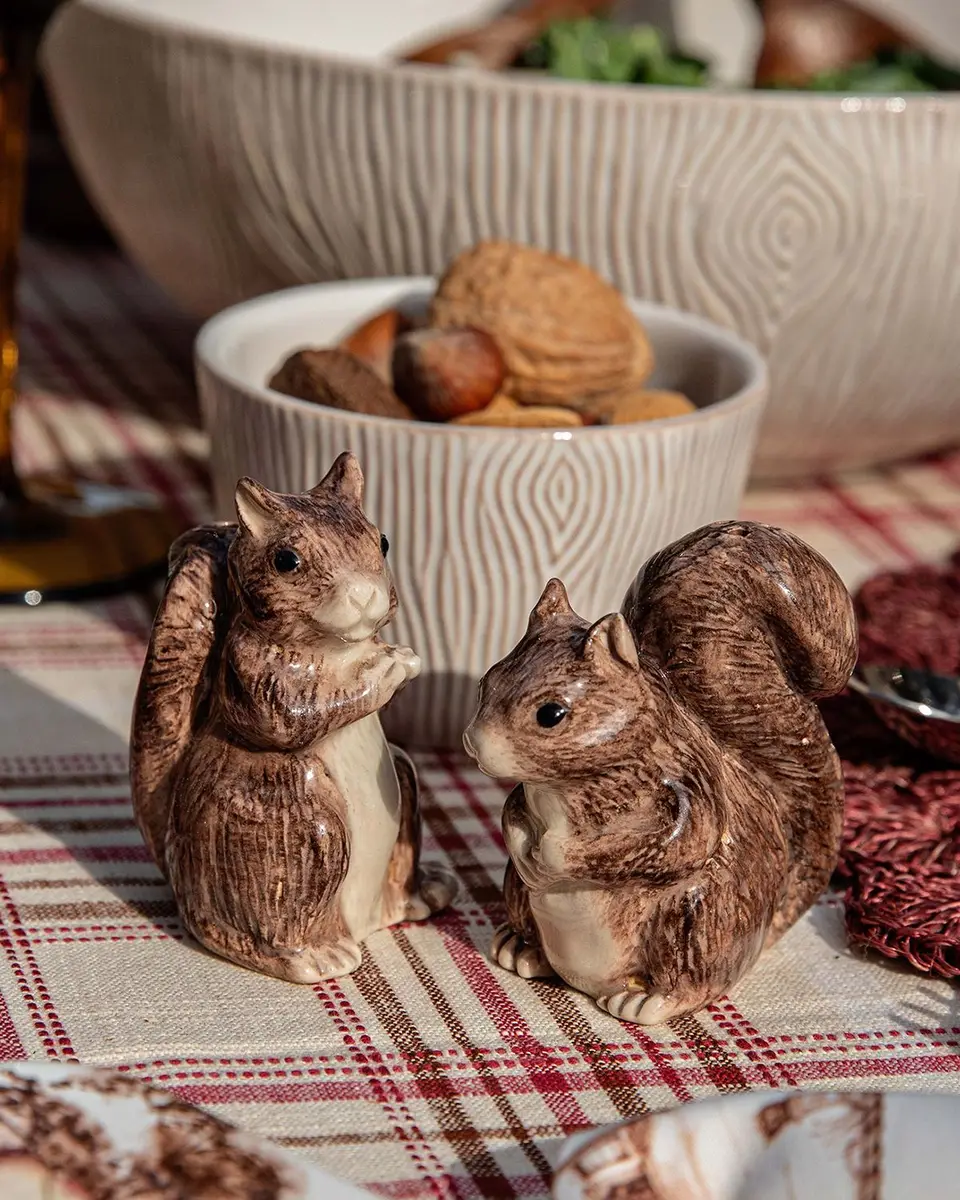 Juliska Clever Creatures Squirrel Zelda and Scott Salt & Pepper Set | Thumbnail 3