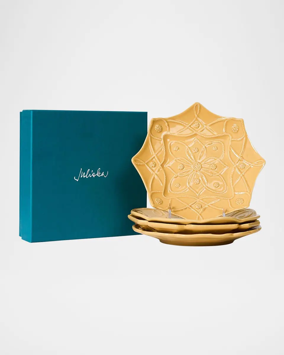 Juliska Jardins Du Monde Assorted Dessert/Salad Plates, Set of 4 | Thumbnail 6