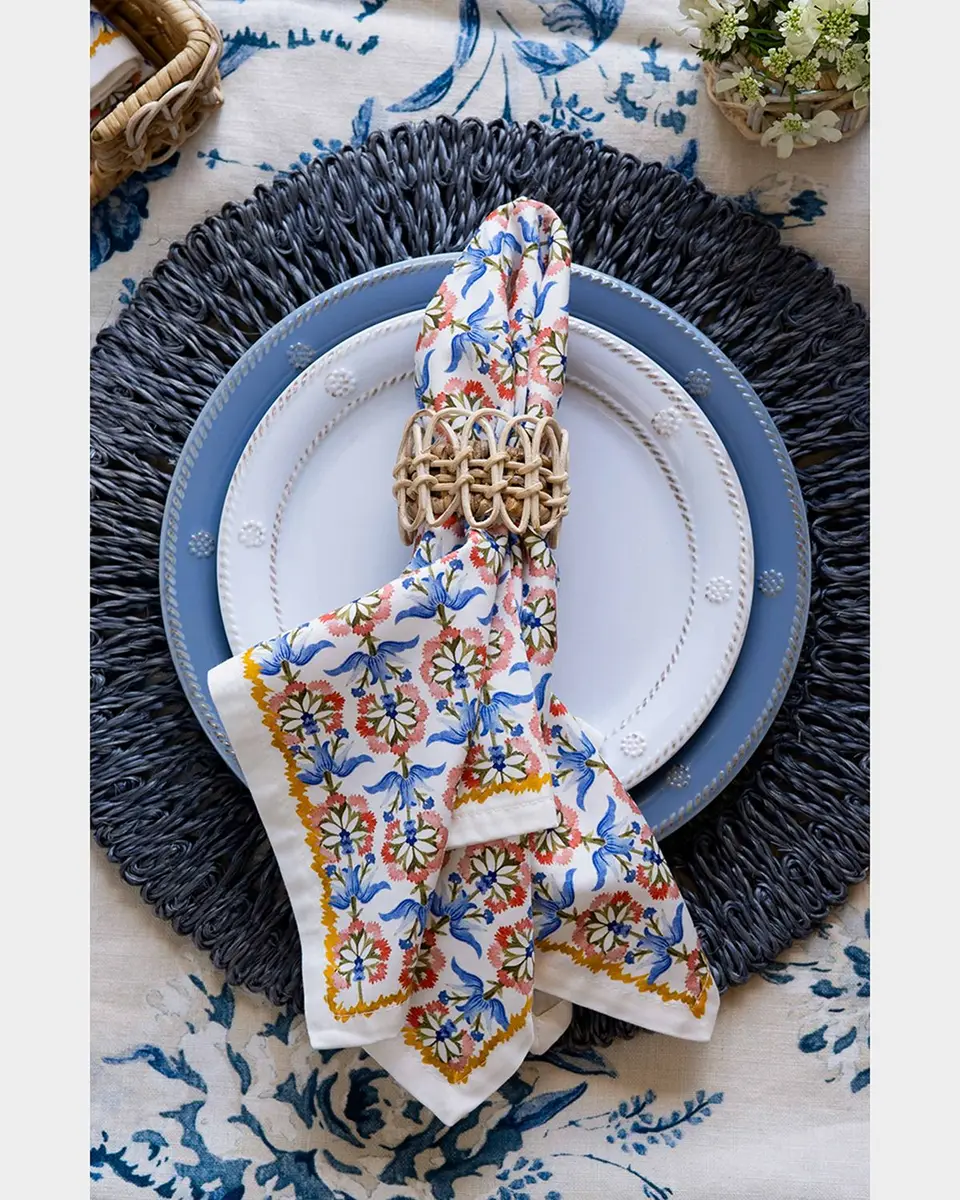Juliska Provence Rattan Whitewash Napkin Rings, Set of 4 | Thumbnail 5