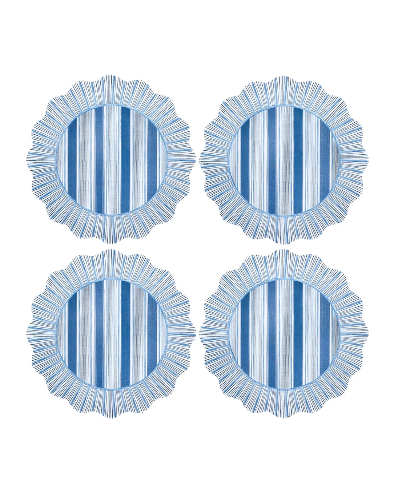 Juliska Cabana Stripe Melamine Dinner Plates