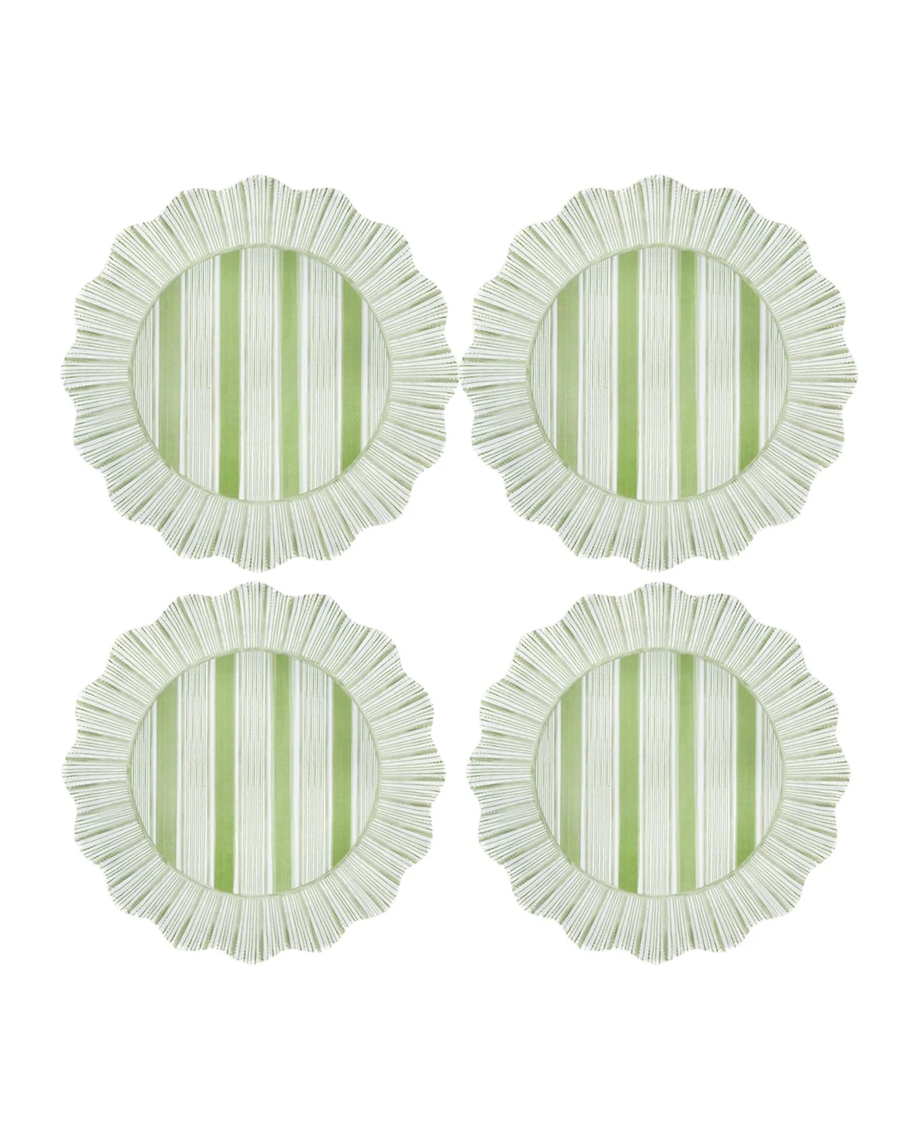 Juliska Cabana Stripe Melamine Dinner Plates