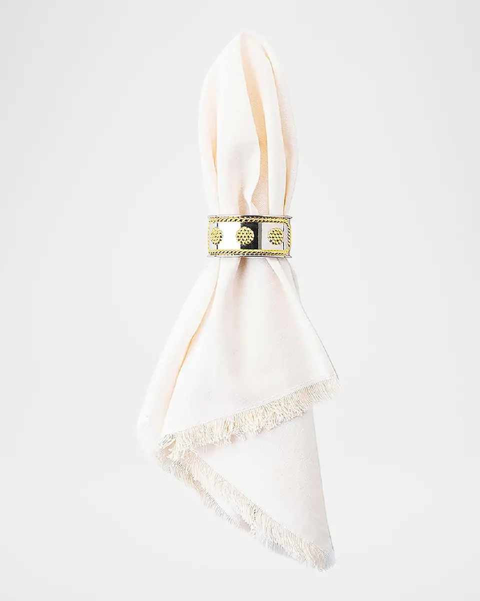 Juliska Berry & Thread Silver/Gold Napkin Ring, Set of 4 | Thumbnail 2 Juliska Berry & Thread Silver/Gold Napkin Ring, Set of 4 | Thumbnail 2