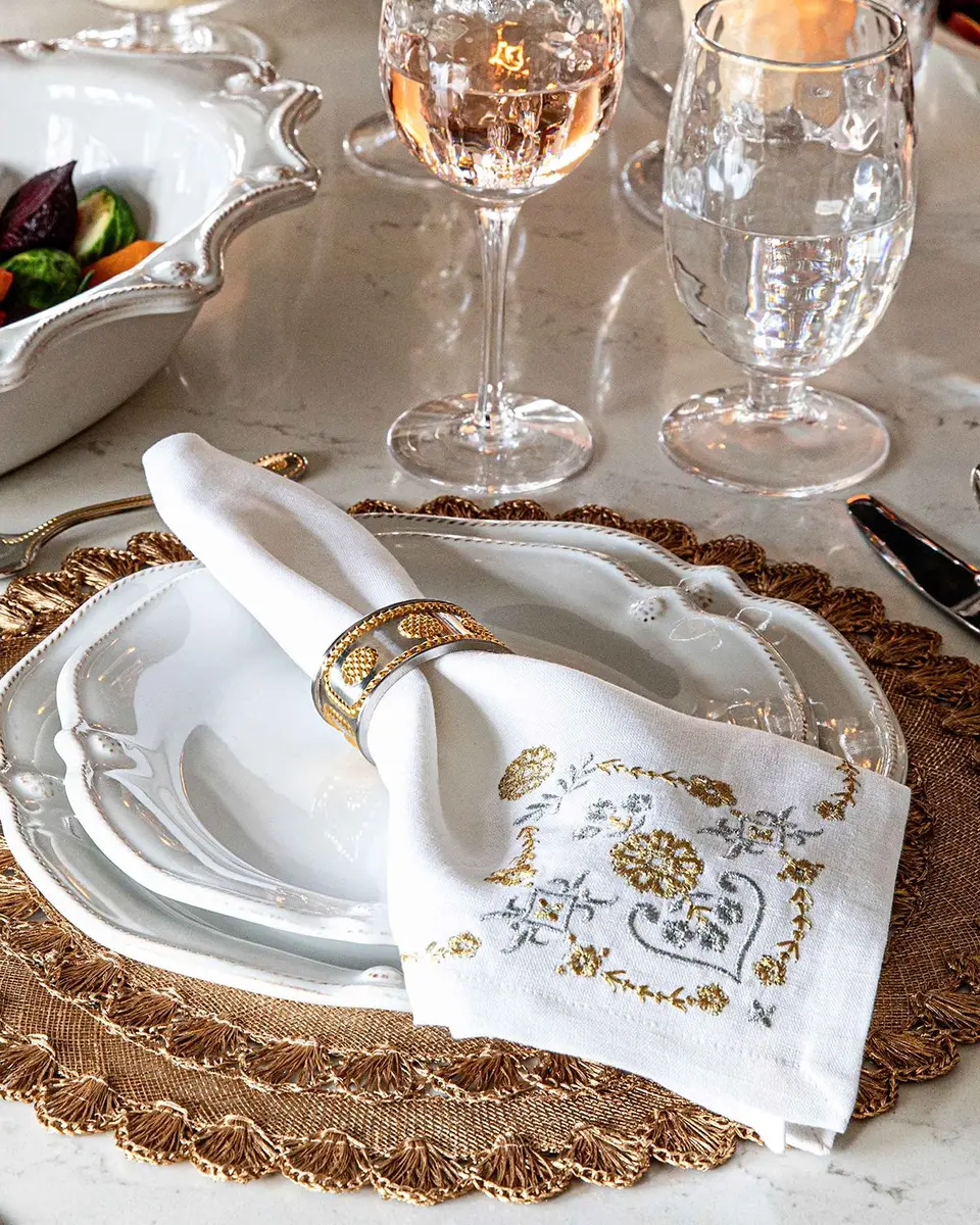 Juliska Berry & Thread Silver/Gold Napkin Ring, Set of 4 | Thumbnail 4 Juliska Berry & Thread Silver/Gold Napkin Ring, Set of 4 | Thumbnail 4