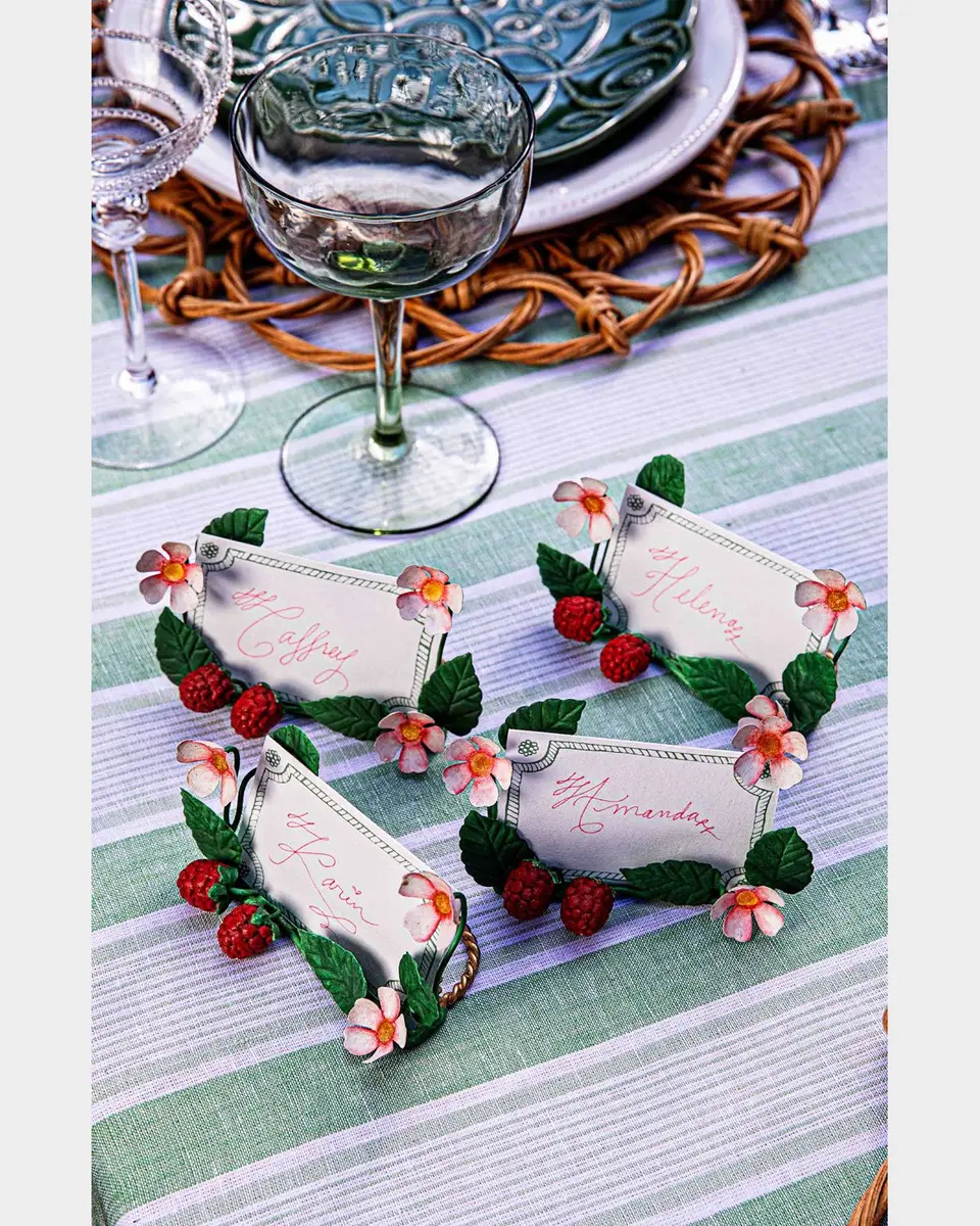Juliska Meadow Walk Raspberries Place Card Holders, Set of 4 | Thumbnail 6 Juliska Meadow Walk Raspberries Place Card Holders, Set of 4 | Thumbnail 6
