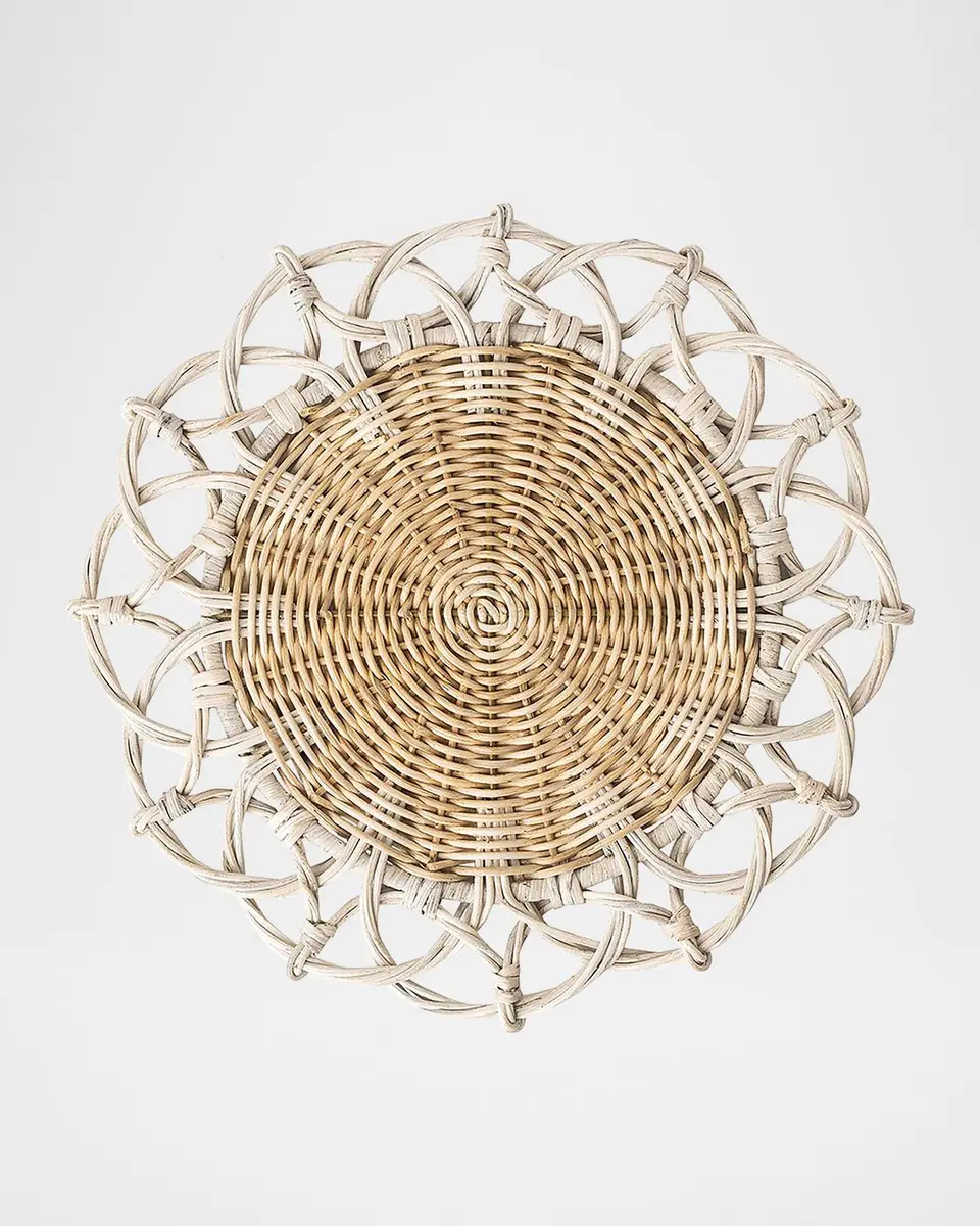Juliska Provence Rattan Whitewash Placemats, Set of 4 | Thumbnail 2 Juliska Provence Rattan Whitewash Placemats, Set of 4 | Thumbnail 2