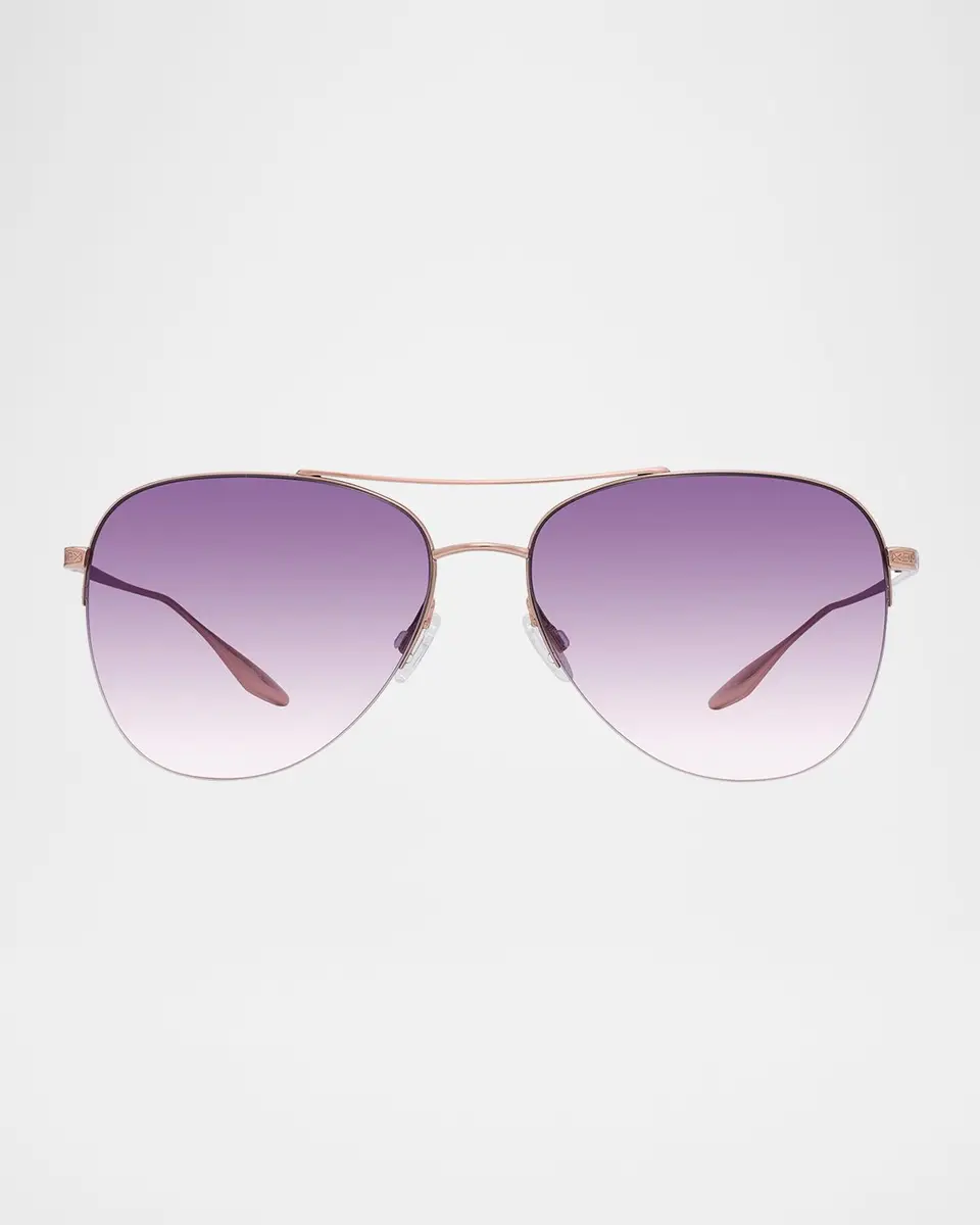 BARTON PERREIRA Chevalier 57 Titanium Aviator Sunglasses | Thumbnail 2
