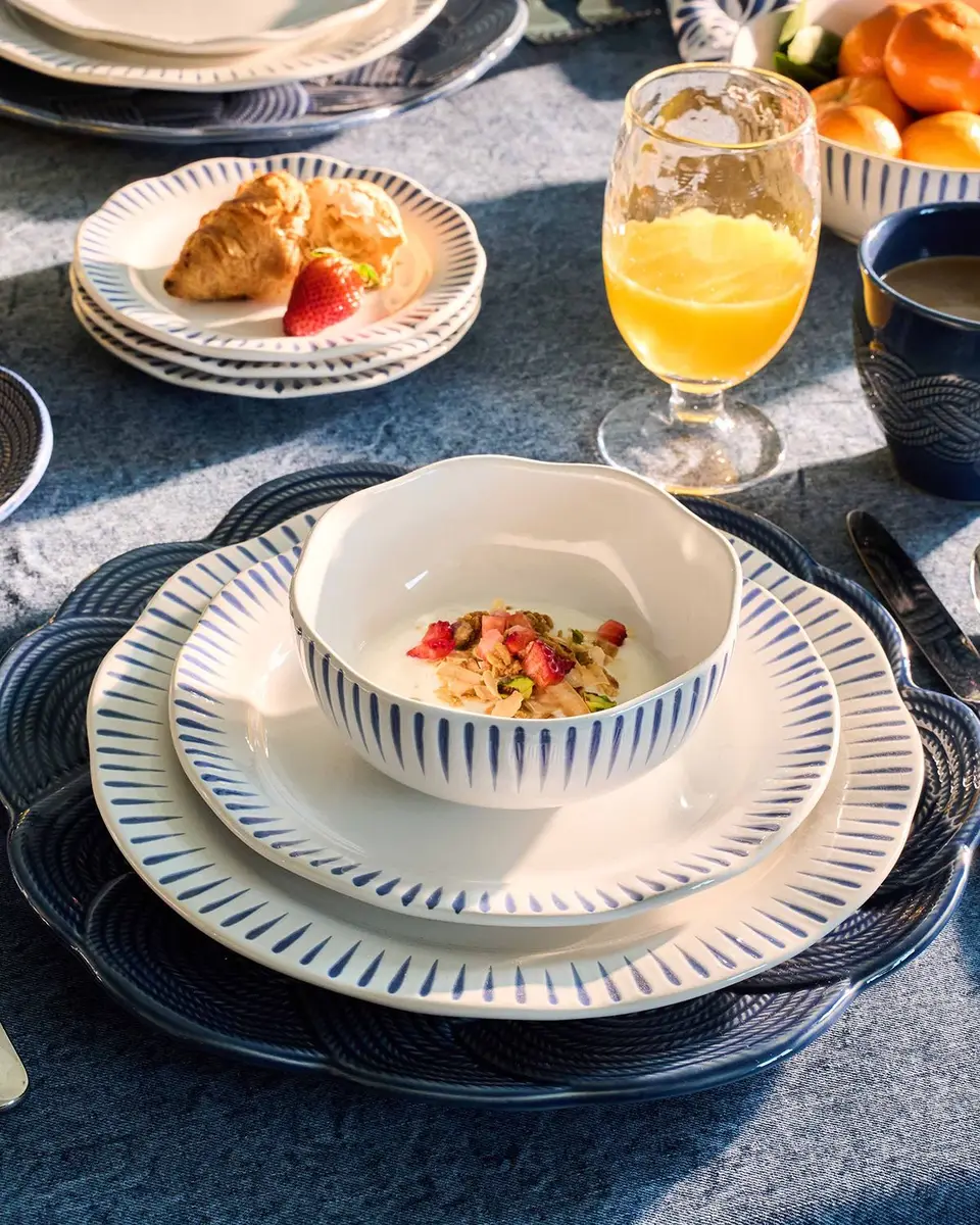 Juliska Sitio Stripe Delft Blue 4-Piece Place Setting | Thumbnail 5