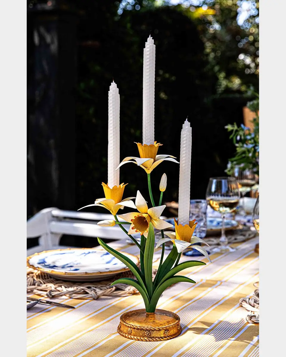 Juliska Meadow Walk Iris 14" Centerpiece Candelabra | Thumbnail 4 Juliska Meadow Walk Iris 14" Centerpiece Candelabra | Thumbnail 4