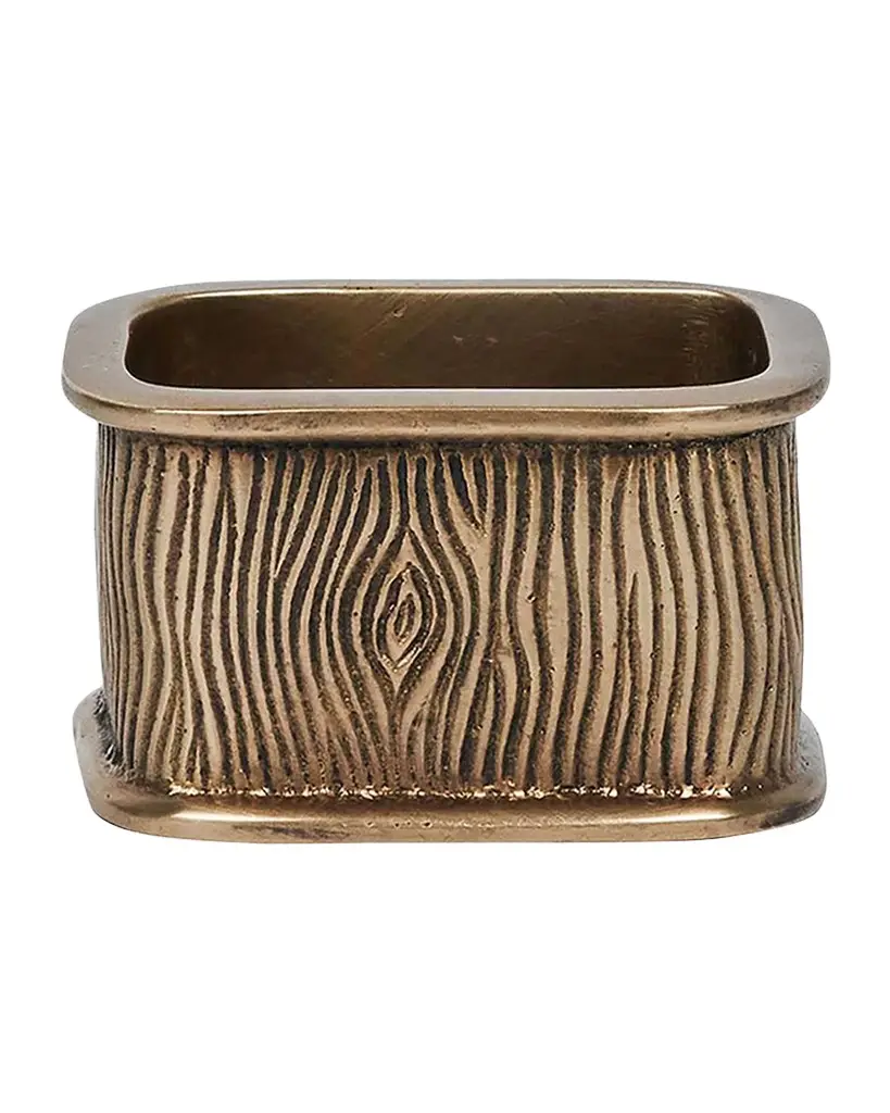 Juliska Blenheim Oak Napkin Rings, Set of 4