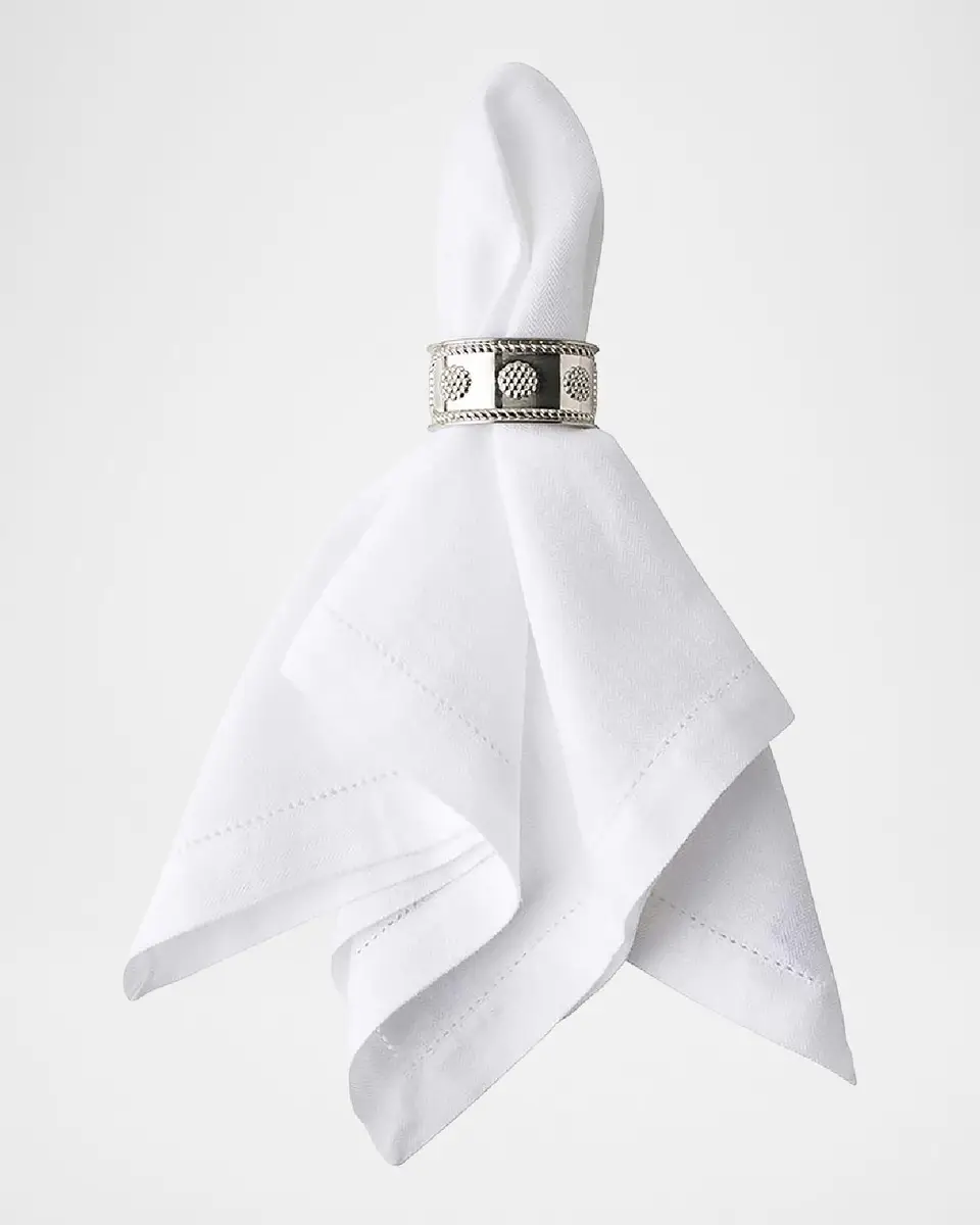 Juliska Berry & Thread Silver Napkin Ring, Set of 4 | Thumbnail 2 Juliska Berry & Thread Silver Napkin Ring, Set of 4 | Thumbnail 2
