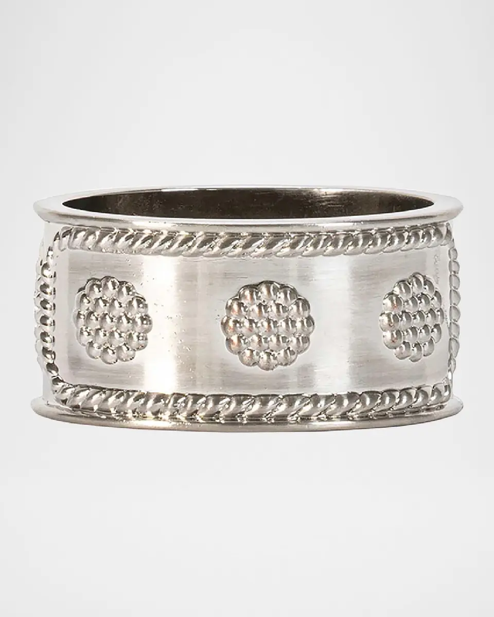 Juliska Berry & Thread Silver Napkin Ring, Set of 4 | Thumbnail 3 Juliska Berry & Thread Silver Napkin Ring, Set of 4 | Thumbnail 3