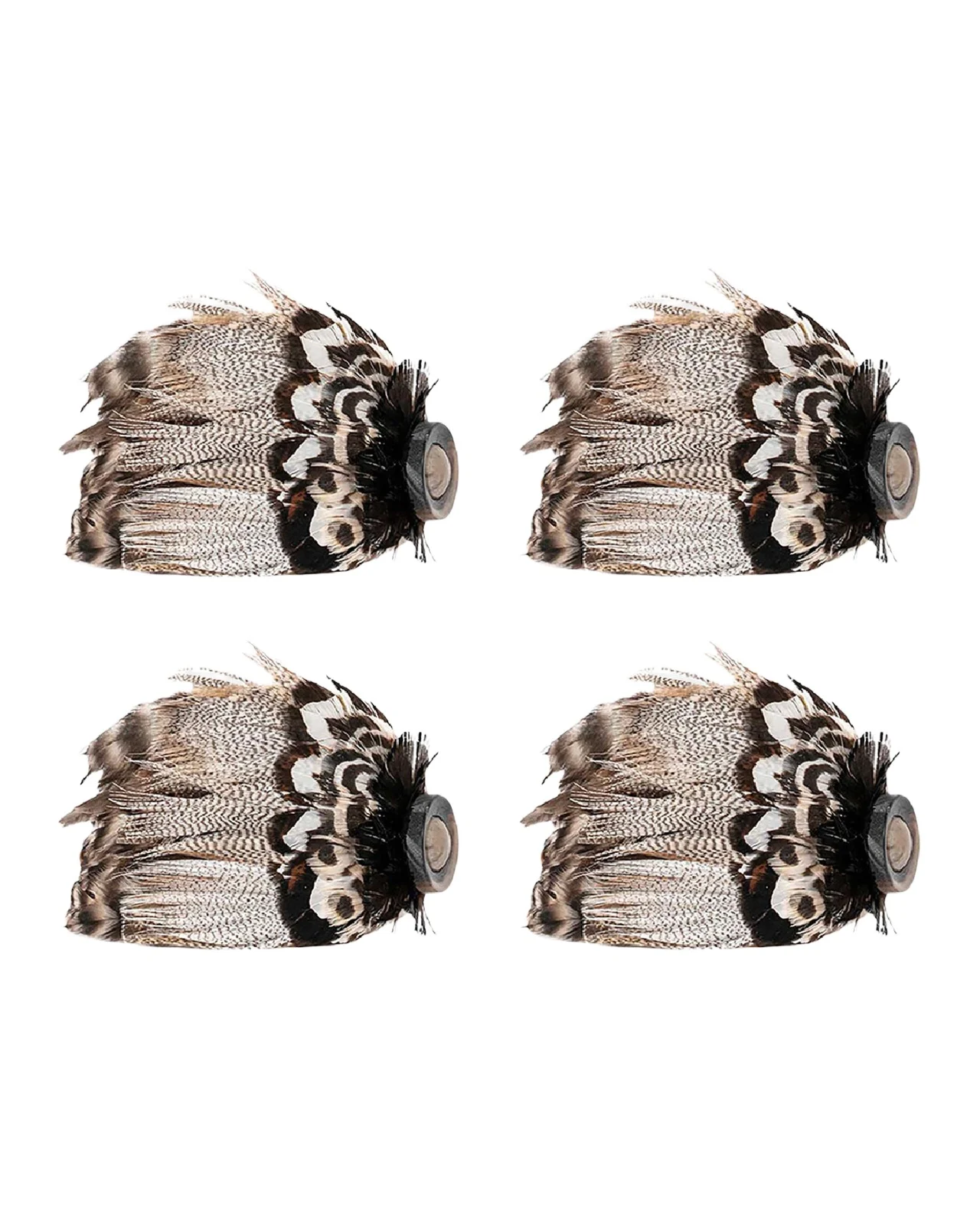 Juliska Feather Napkin Rings, Set of 4