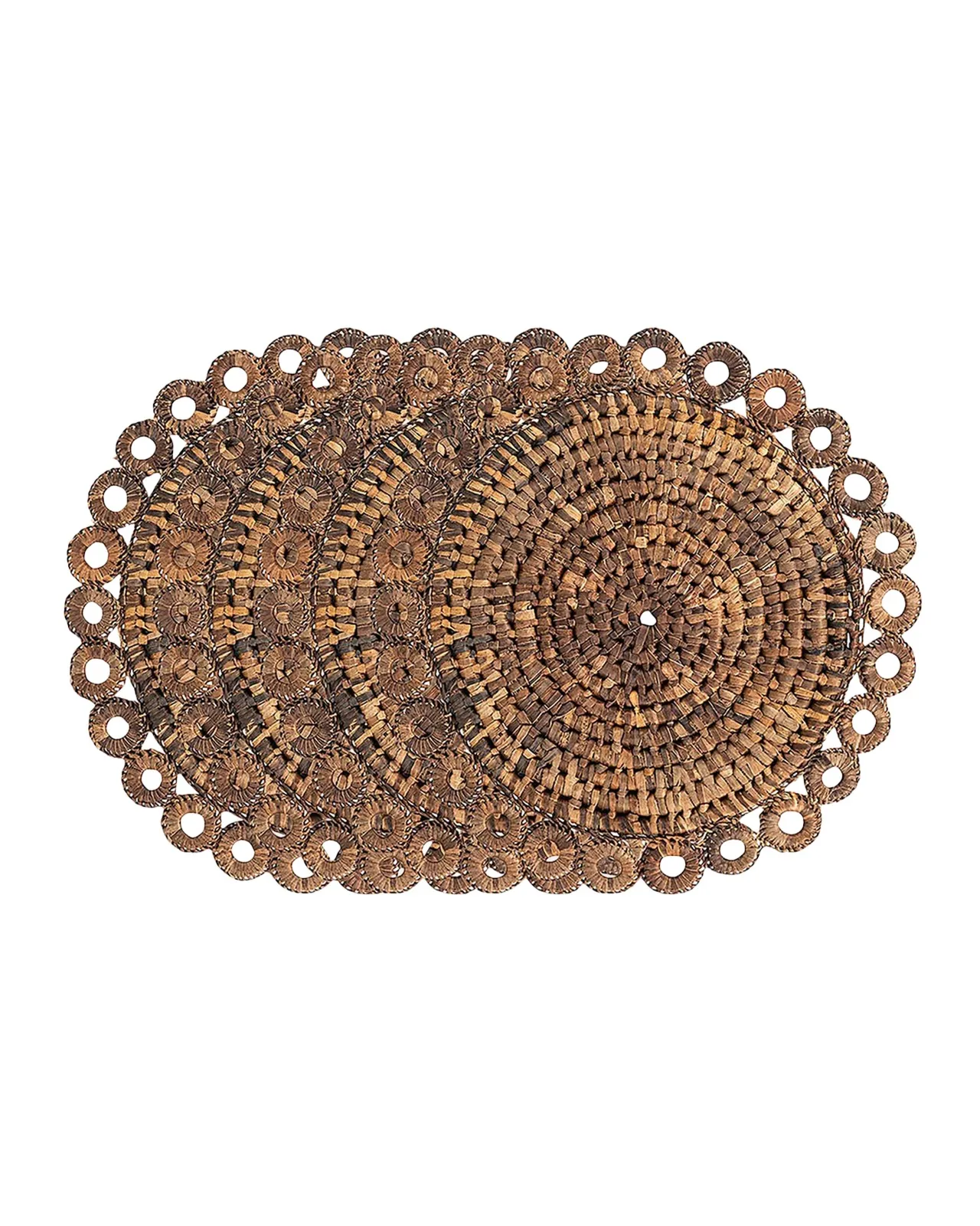 Juliska Rustic Ring Natural Placemats, Set of 4