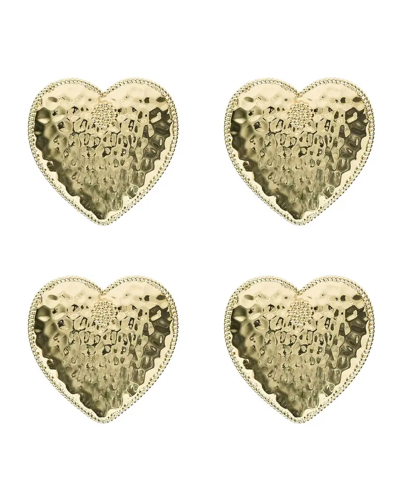 Juliska Berry & Thread Heart Napkin Rings, Set of 4