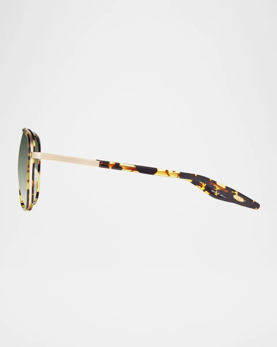 BARTON PERREIRA Cani Titanium Aviator Sunglasses | Thumbnail 2