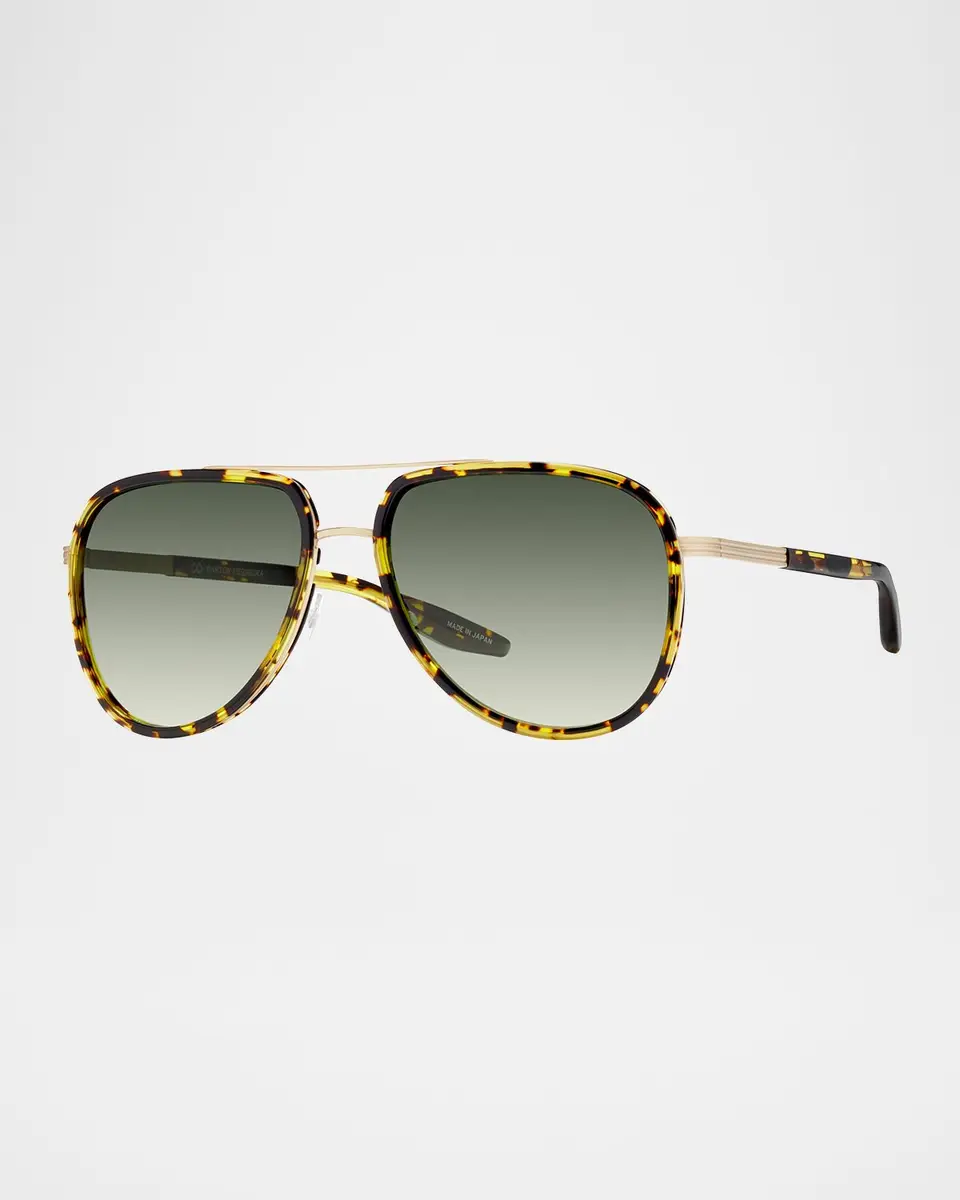 BARTON PERREIRA Cani Titanium Aviator Sunglasses | Thumbnail 3