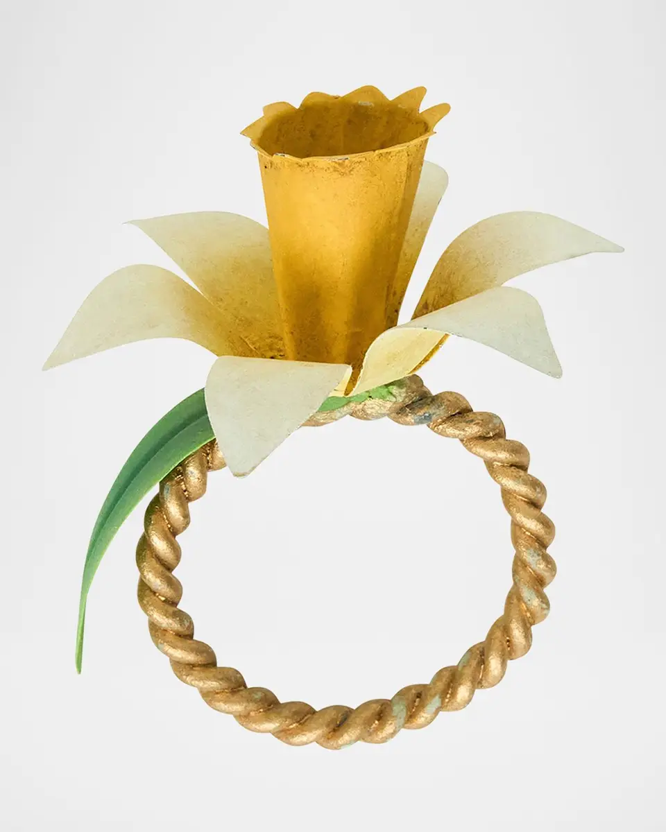 Juliska Meadow Walk Floral Napkin Rings, Set of 4 | Thumbnail 4 Juliska Meadow Walk Floral Napkin Rings, Set of 4 | Thumbnail 4