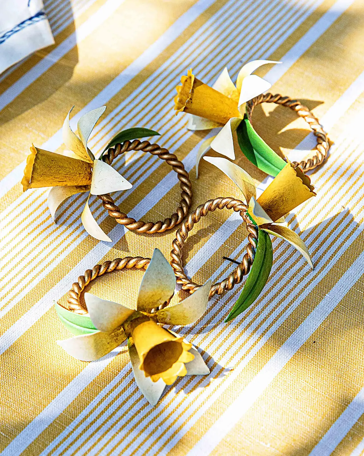 Juliska Meadow Walk Floral Napkin Rings, Set of 4