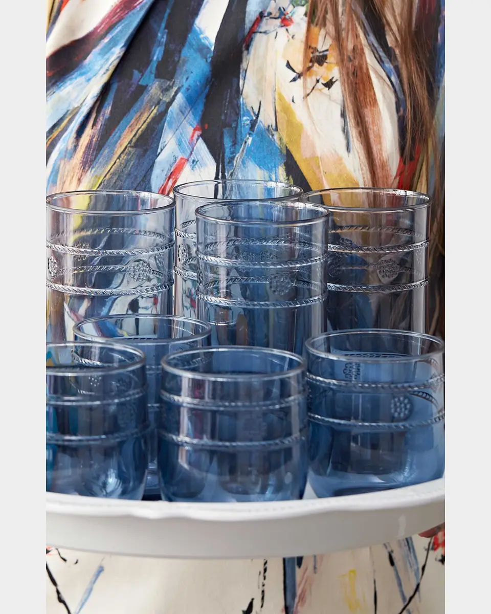 Juliska Isabella Acrylic Small Blue Tumblers, Set of 4 | Thumbnail 3 Juliska Isabella Acrylic Small Blue Tumblers, Set of 4 | Thumbnail 3
