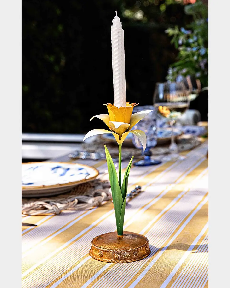 Juliska Meadow Walk Iris 9" Candlestick | Thumbnail 3 Juliska Meadow Walk Iris 9" Candlestick | Thumbnail 3
